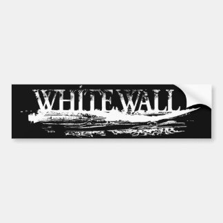 WHITE WALL IMPRINT Bumper Sticker