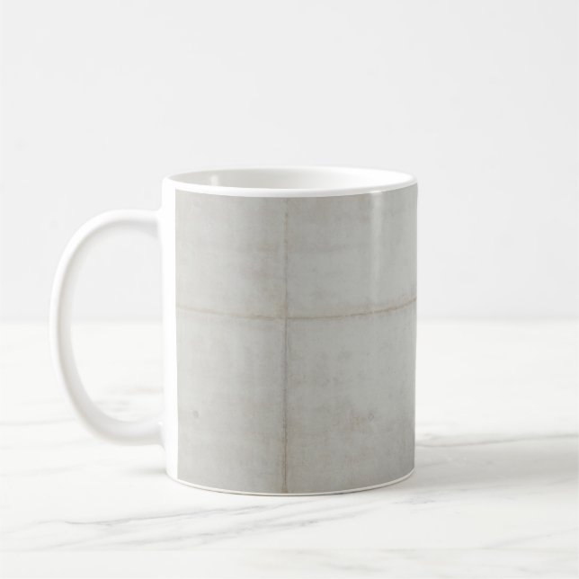 White wall tiles coffee mug (Left)