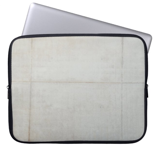 White wall tiles laptop sleeve (Front)