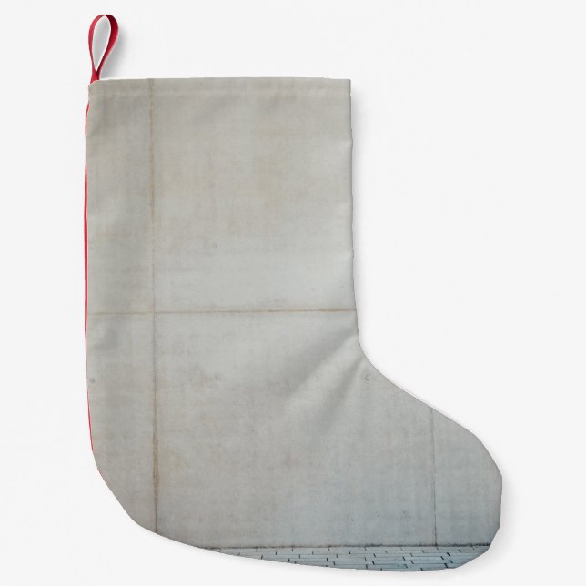White wall tiles small christmas stocking (Front)