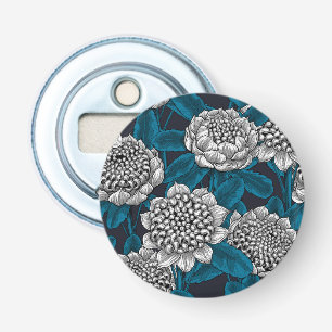 White waratah flowers bottle opener
