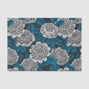 White waratah flowers tissue paper