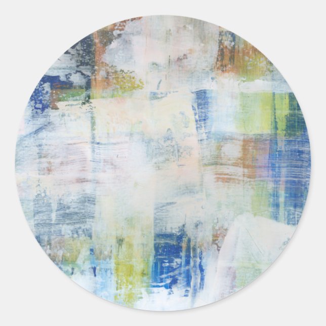 White Wash III Classic Round Sticker (Front)