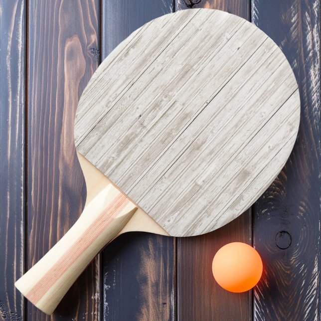 White Wash Wood Ping Pong Paddle (Creator Uploaded)