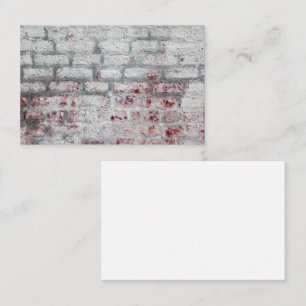 White Washed Brick Wall Business Card