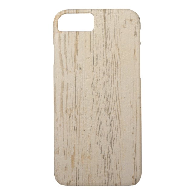 White Washed Textured Wood Grain Case-Mate iPhone Case (Back)