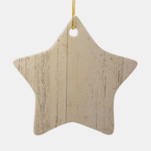 White Washed Textured Wood Grain Ceramic Tree Decoration