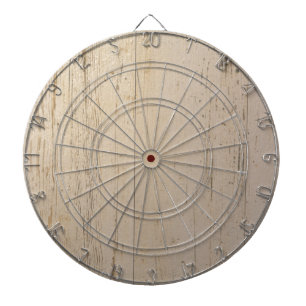 White Washed Textured Wood Grain Dartboard