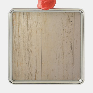 White Washed Textured Wood Grain Metal Tree Decoration