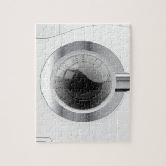 White Washing Machine Jigsaw Puzzle