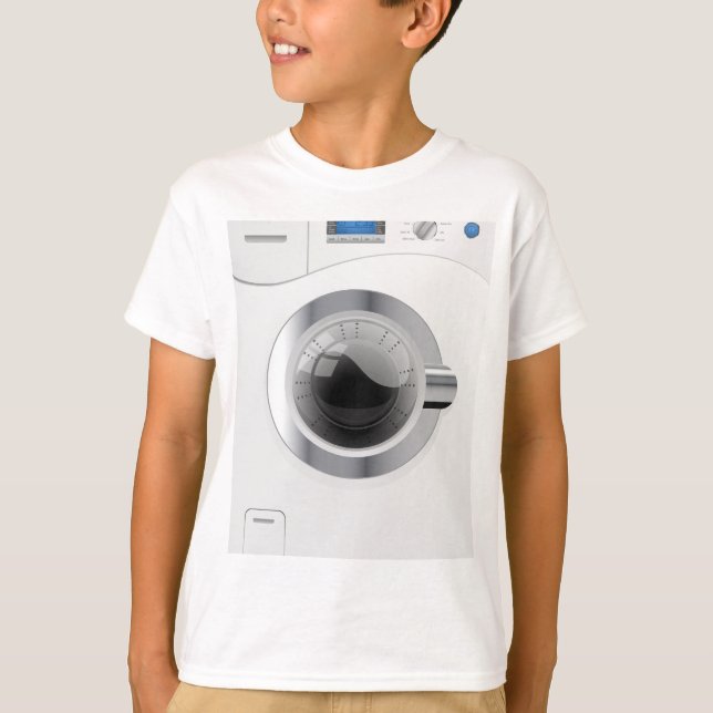 White Washing Machine T-Shirt (Front)