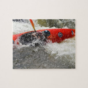 White Water Kayak Adventure - 8 x 10 Jigsaw Puzzle