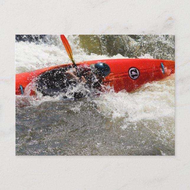 White Water Kayak Adventure Postcard (Front)