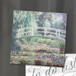 White Water Lilies | Claude Monet Magnet<br><div class="desc">White Water Lilies (1899) by French Impressionist artist Claude Monet. Original fine art painting is an oil on canvas of a garden with water lilies under the Japanese footbridge. 

Use the design tools to add custom text or personalise the image.</div>