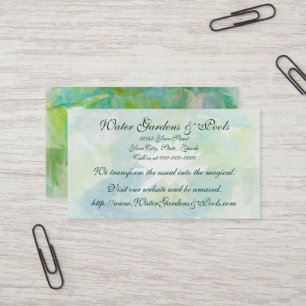 White Water Lily Business Card