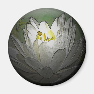White Water Lily Magnet