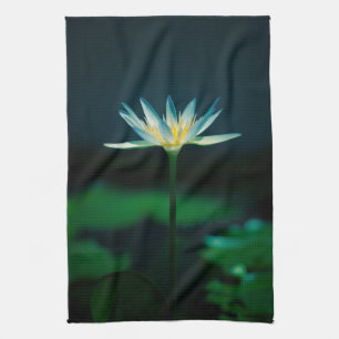 White Water Lily Tea Towel