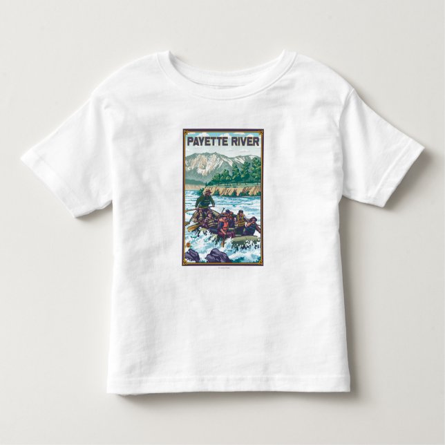White Water Rafting - Payette River, Idaho Toddler T-Shirt (Front)