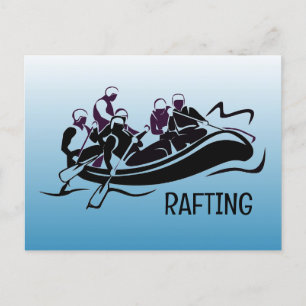 White Water Rafting Postcard