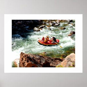 White water rafting poster