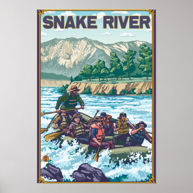 White Water Rafting - Snake River, Idaho Poster (Front)