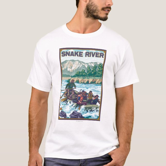 White Water Rafting - Snake River, Idaho T-Shirt (Front)
