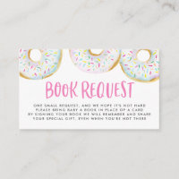White Watercolor Doughnuts Sprinkles Book Request