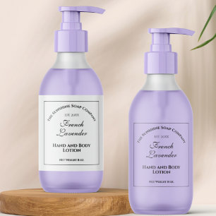 White Waterproof Cosmetics Label 2" x 6"