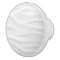 White wave print round custom ceramic knob /pull