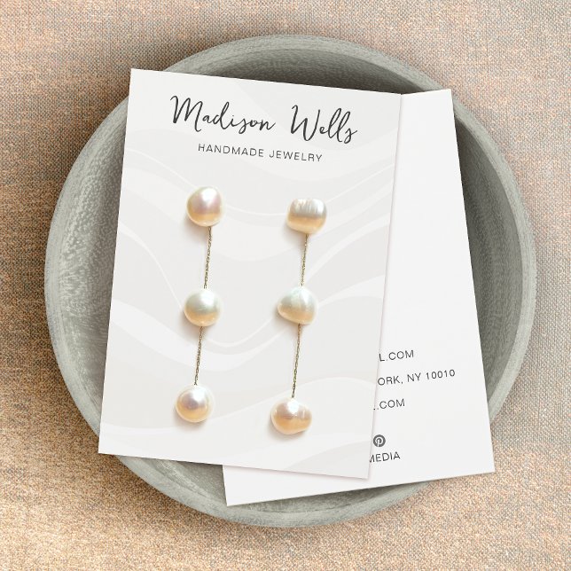 White Waves Earring Display Holder (Creator Uploaded)