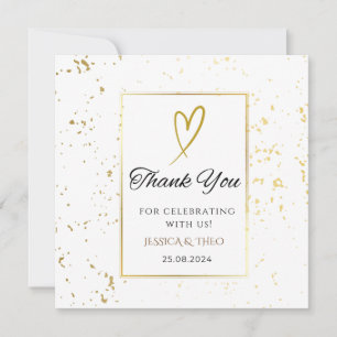 White We Do Wedding Thank You Card