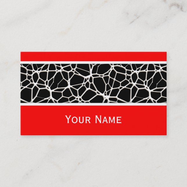 White Web Texture + your bachgr. & ideas Business Card (Front)