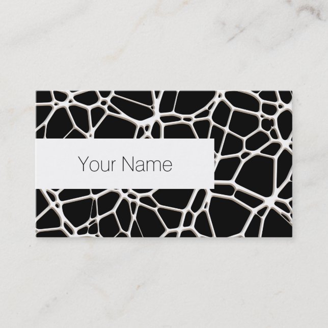 White Web Texture + your bachgr. & ideas Business Card (Front)