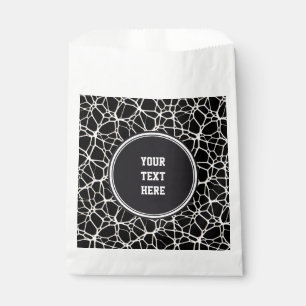 White Web Texture + your bachgr. & ideas Favour Bag