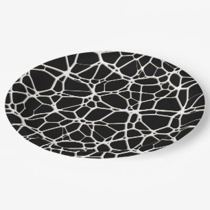 White Web Texture + your bachgr. & ideas Paper Plate