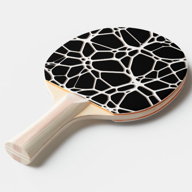 White Web Texture + your bachgr. & ideas Ping Pong Paddle (Front Angle)