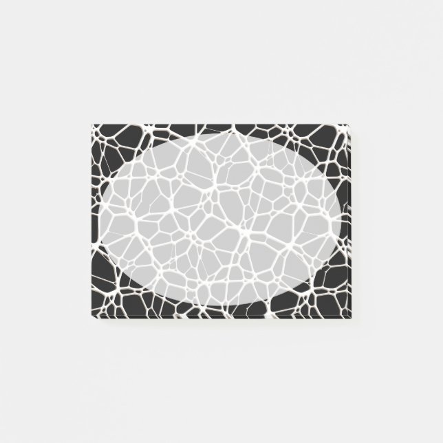 White Web Texture + your bachgr. & ideas Post-it Notes (Front)