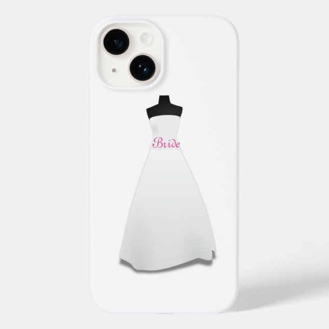 White Wedding Dress Bride Case-Mate iPhone Case (Back)