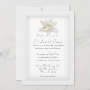 White Wedding Invitations