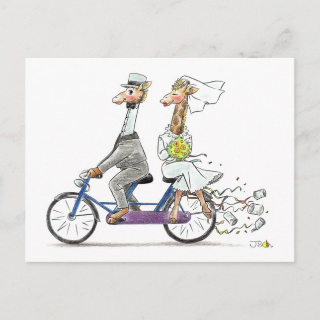White wedding postcard (Front)