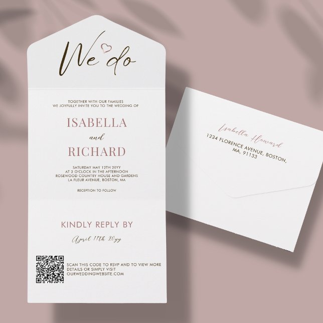 White Wedding | QR Code All In One Invitation (Creator Uploaded)