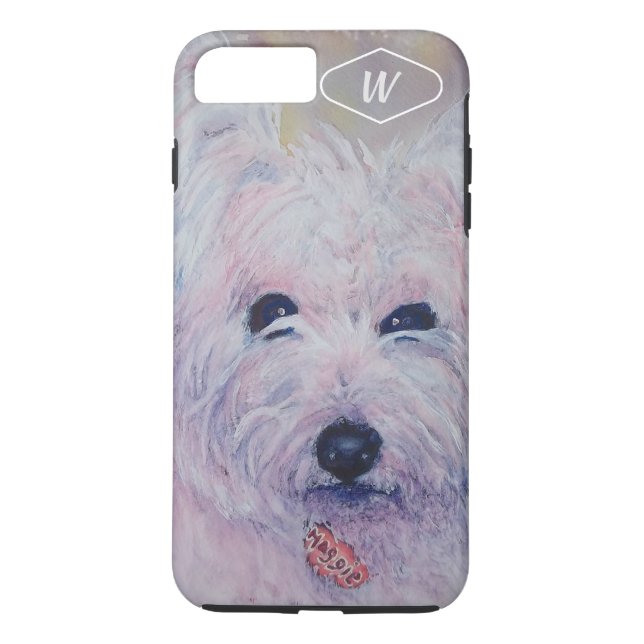 WHITE WEST HIGHLAND TERRIER Case-Mate iPhone CASE (Back)
