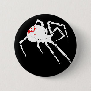 White Widow 6 Cm Round Badge