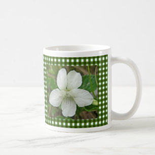 White Wild Violet Coordinating Items Coffee Mug