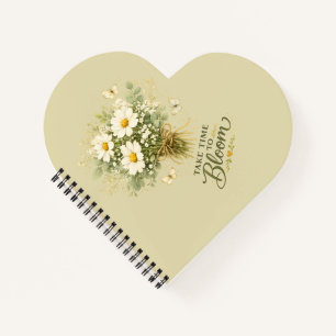 White Wildflower Bouquet Notebook