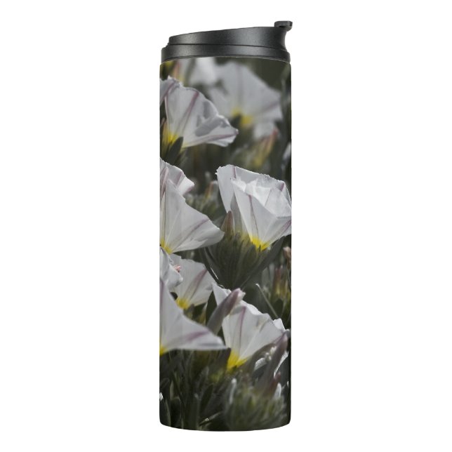White Wildflowers Thermal Tumbler (Rotated Left)