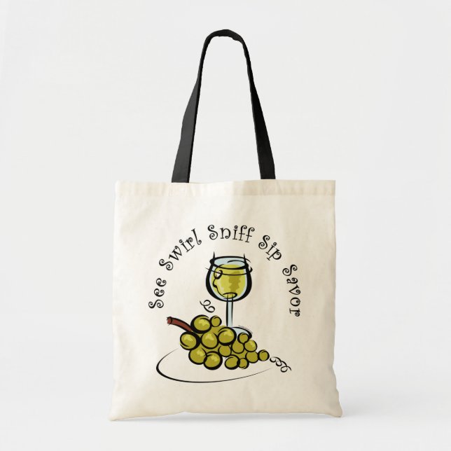 White Wine 5 S's Tote Bag (Front)