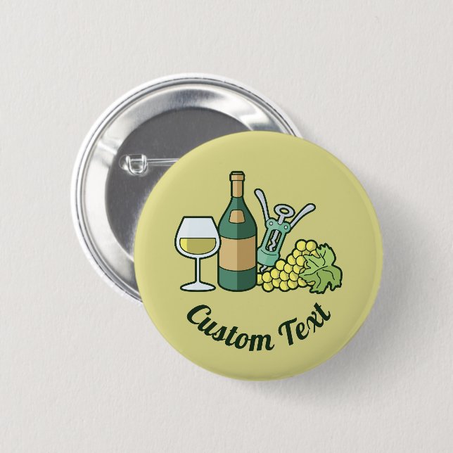 White Wine Button (Front & Back)