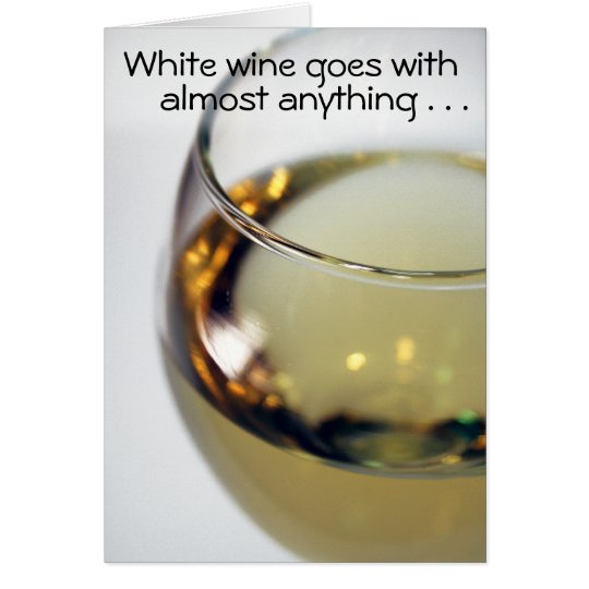 White wine card