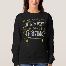 White Wine Christmas Holiday Sweater